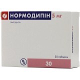 Нормодипін 5 мг таблетки, №30