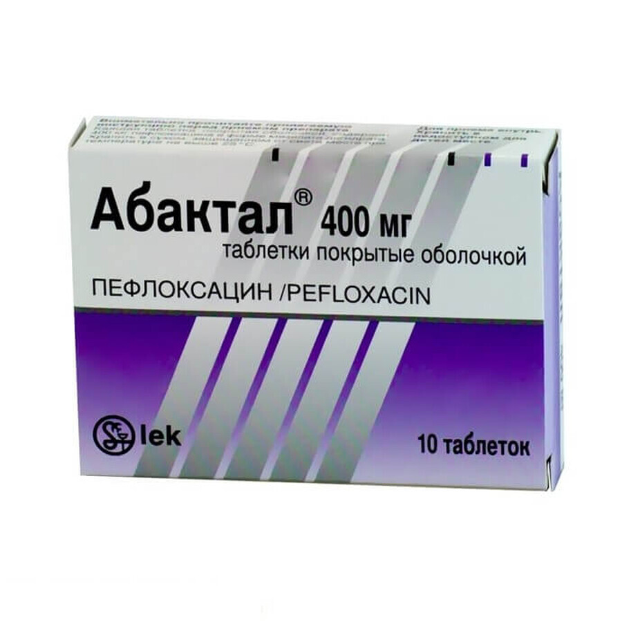Абактал таблетки п/плен. оболочкой 400 мг №10, Lek