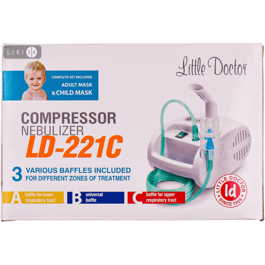 Інгалятор Little Doctor LD-211C компресорний, білий: ціни та характеристики