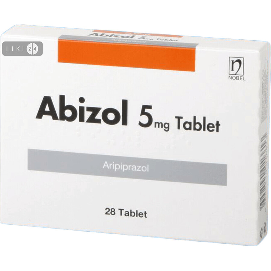 Абізол табл. 5 мг блістер №28: ціни та характеристики
