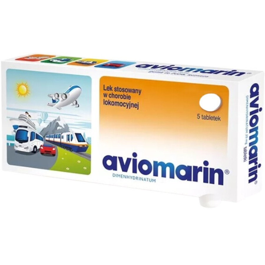 Авиомарин табл. 50 мг блистер, в коробке №5: цены и характеристики