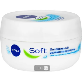 Крем Nivea Soft интенсивно увлажняющий для лица, рук и тела 100 мл