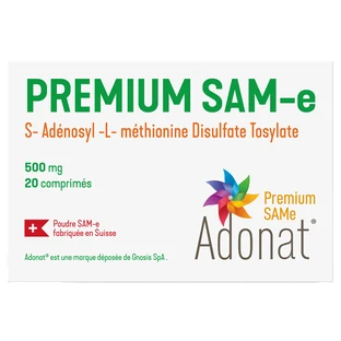 Адеметионин Адонат (PREMIUM SAMe) таблетки № 20 (10×2)