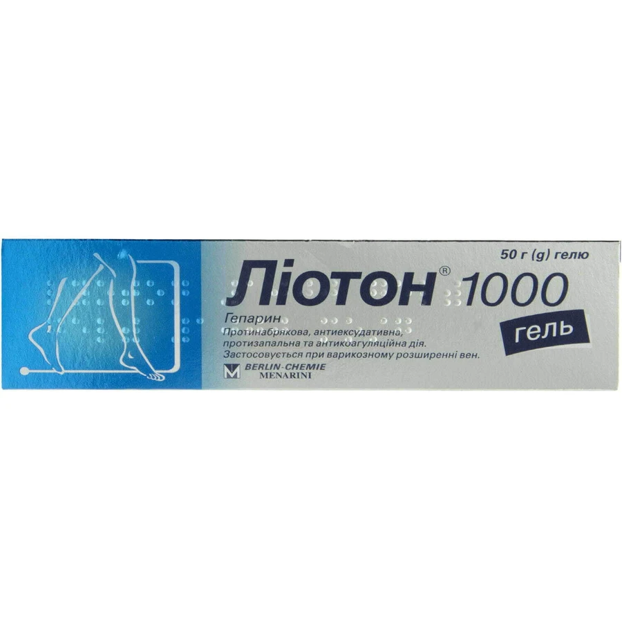 Лиотон 1000 гель туба 50 г: цены и характеристики