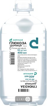 Глюкоза-дарниця р-н д/інф. 50 мг/мл фл. 400 мл
