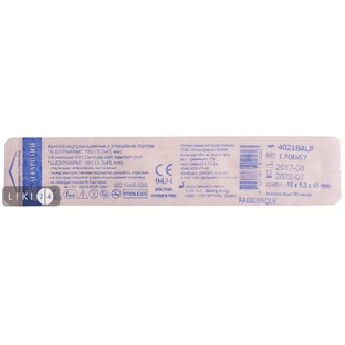 Канюля внутрішньовенна з ін'єкційним портом "alexpharm" 18G (1,3 х 45 мм)
