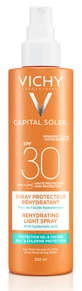 Спрей Vichy Capital Soleil, солнцезащитный водостойкий, с гиалуроновой кислотой, защита от соли и хлора, SPF 30, 200 мл