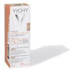 Сонцезахисний невагомий флюїд Vichy Capital Soleil проти ознак фотостаріння шкіри обличчя з універсальним тонувальним пігментом SPF 50+, 40 мл: ціни та характеристики
