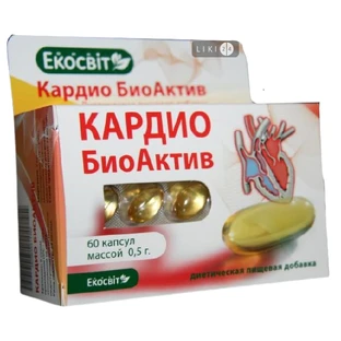 Кардіо БіоАктив капсули 0,5 г,  №60