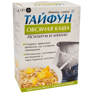 Каша овсяная "тайфун" с псиллиумом и ананасом 40 г №5