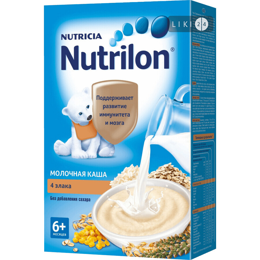 Молочная каша Nutrilon 4 злака 225 г: цены и характеристики