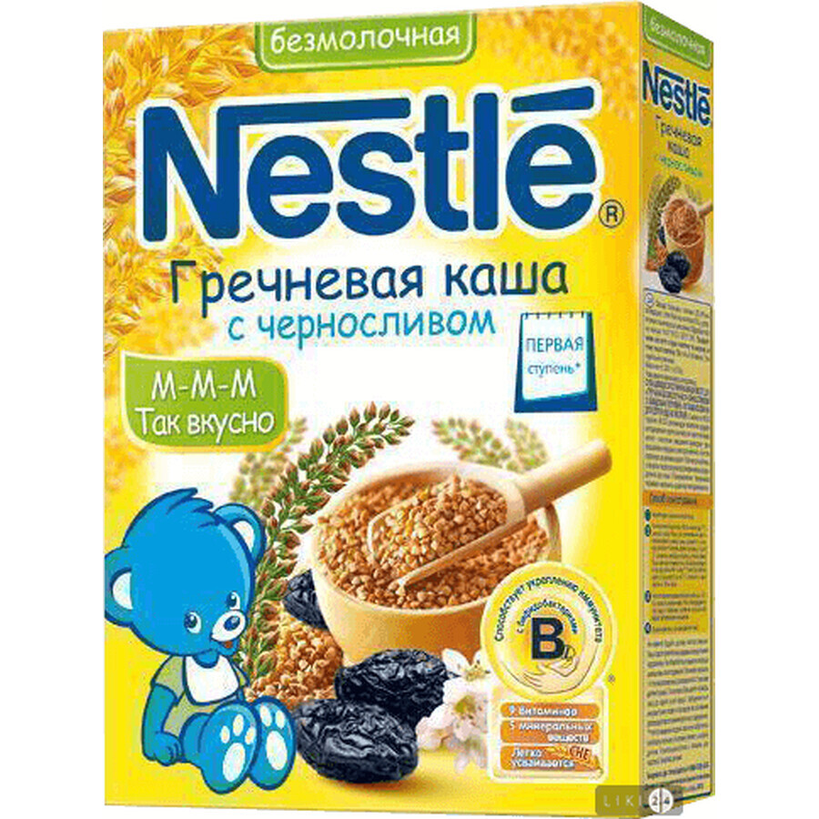 Безмолочна каша Nestle Гречана з чорносливом з 4 місяців 200 г: ціни та характеристики