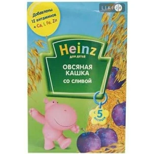 Каша суха безмолочна Heinz вівсяна зі сливою 250 г