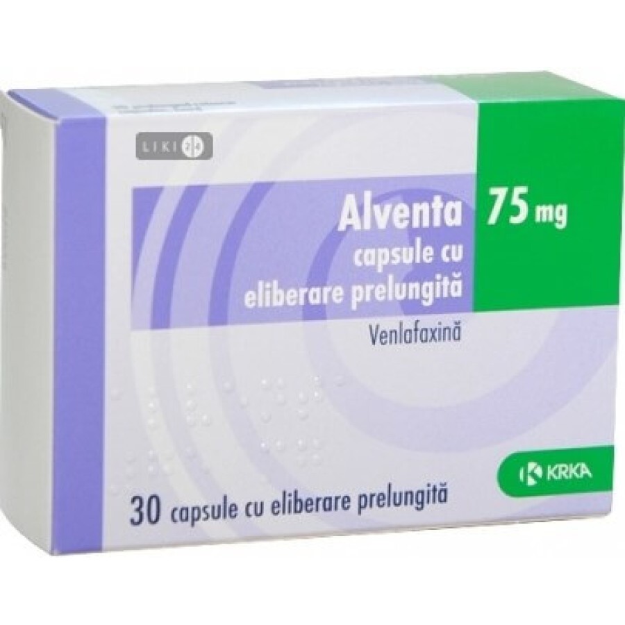 Алвента капс. пролонг. дейст. 75 мг №28: цены и характеристики