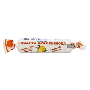 Кислота аскорбиновая с глюкозой со вкусом и ароматом апельсина таблетки, 3 г №10