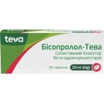 Бисопролол-Тева табл. п/плен. оболочкой 10 мг блистер №30: цены и характеристики