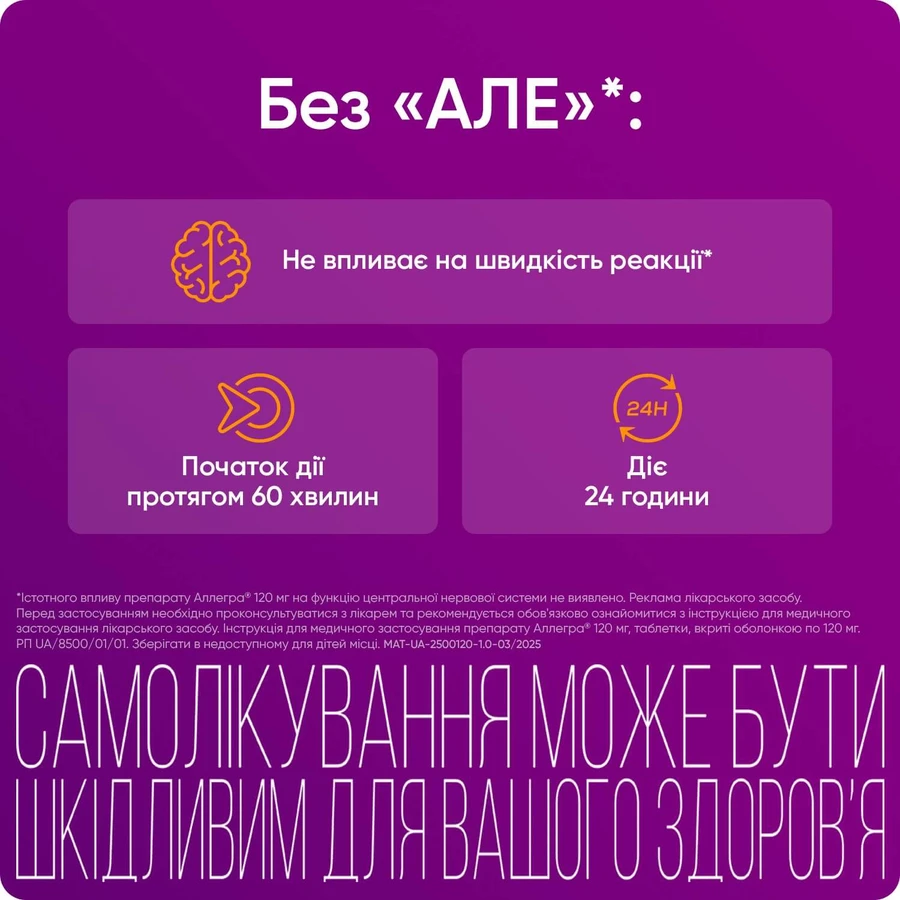 Аллегра 120 мг табл. п/о 120 мг блистер №10: цены и характеристики
