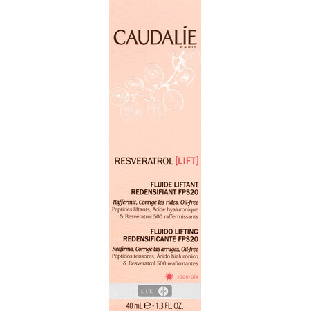 Флюид-лифтинг для лица Caudalie SPF 20 Resveratrol Lift, 40 мл