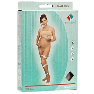 Колготки Tonus Elast 0405 (10-18 mmHg) медичні еластичні компресійні для вагітних, размер 5, 1 рост, бежевий