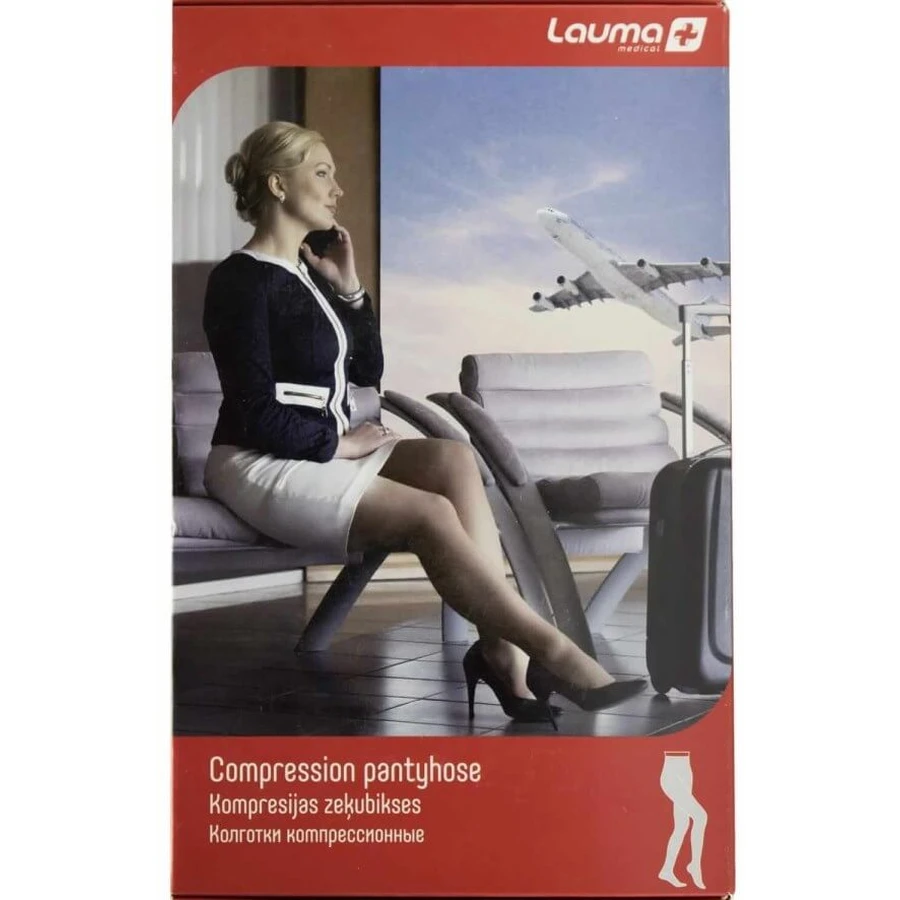 Колготки Lauma Medical AT 404 медицинские компрессионные с мыском, класс компрессии 2, 1D, черный: цены и характеристики