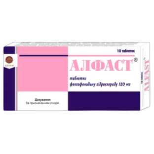 Алфаст табл. п/плен. оболочкой 180 мг №10