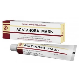 Альтанова мазь туба 25 г, в пачці