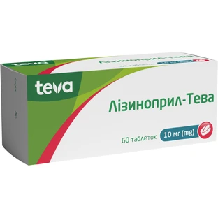 Лізиноприл-Тева табл. 10 мг блістер №60