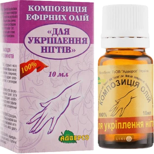 Косметическое масло Адверсо Для укрепления ногтей 10 мл