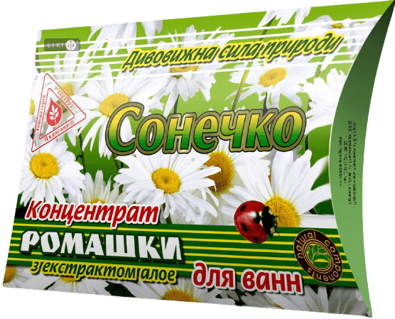 

Концентрат для ванн Лабораторія Доктора Пирогова Сонечко, 450 г, конц. 450 г, ромашки з екстр алое "Сонечко"