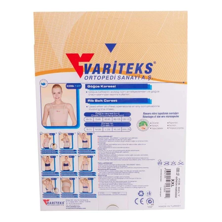 Корсет для фіксації ребер Variteks 137, S-1: ціни та характеристики