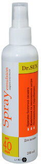 Средство для загара Dr. SUN SPF40 с ультрафиолетовым фильтром 200 мл