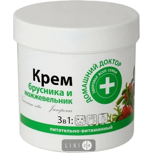 Крем Домашний доктор Брусника и можжевельник 250 мл