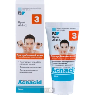 Крем для обличчя Elfa Pharm All-In-1 Acnacid, 50 мл