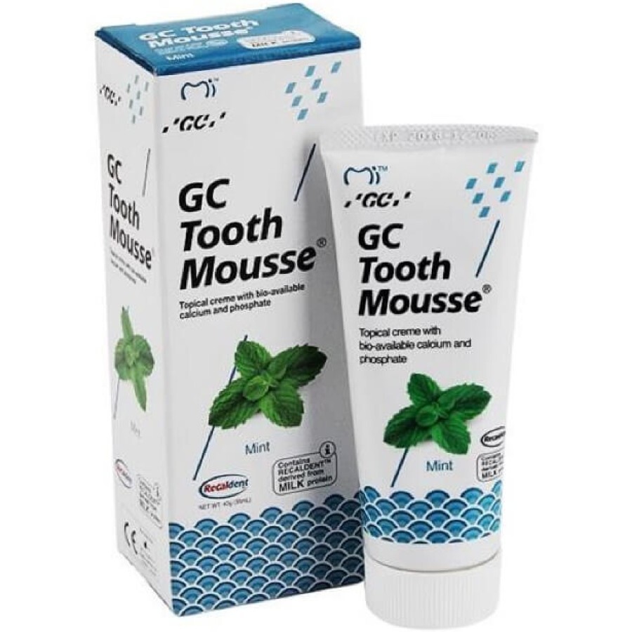 Крем для зубiв GC Tooth Mousse Mint, 35 мл: ціни та характеристики