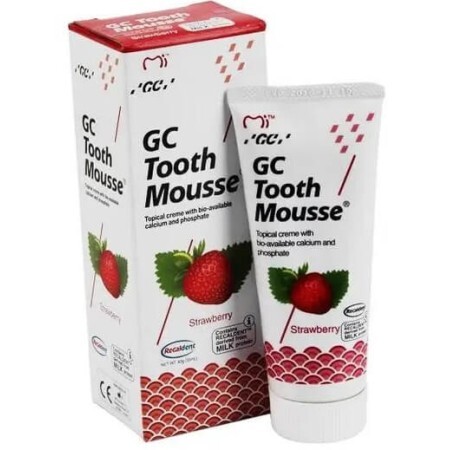 Крем для зубов GC Tooth Mousse Strawberry, 35 мл