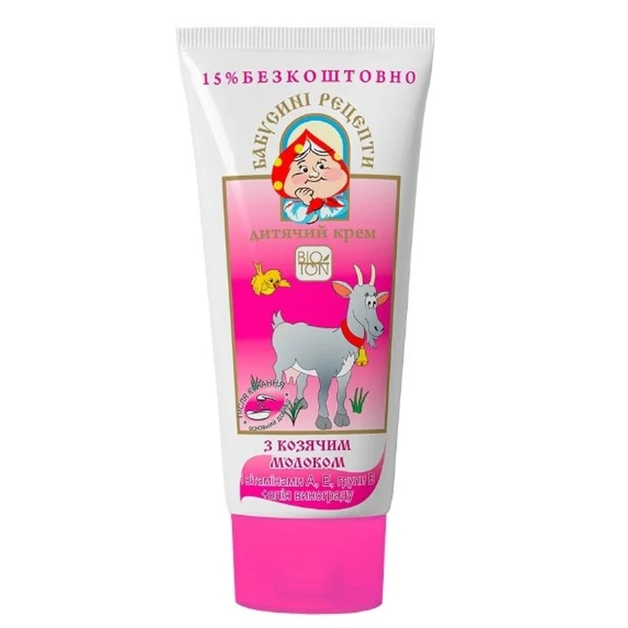 Крем детский Bioton Cosmetics Бабушкины рецепты с козьим молоком, 75 мл: цены и характеристики