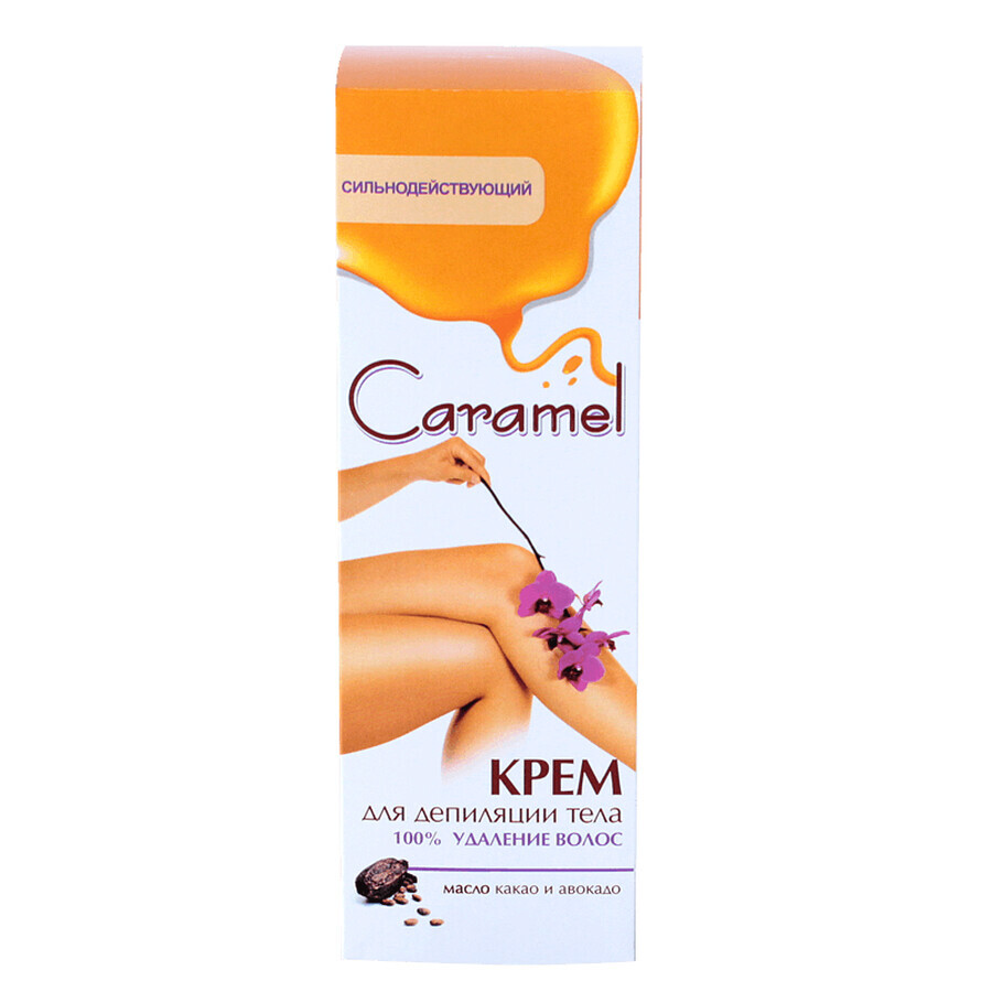 Крем Lady Caramel для депіляції тіла 100% видалення волосся, 100 мл: ціни та характеристики