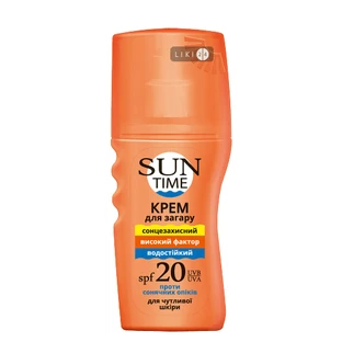 Крем для загара Биокон Sun Time SPF 20 для чувствительной кожи 150 мл