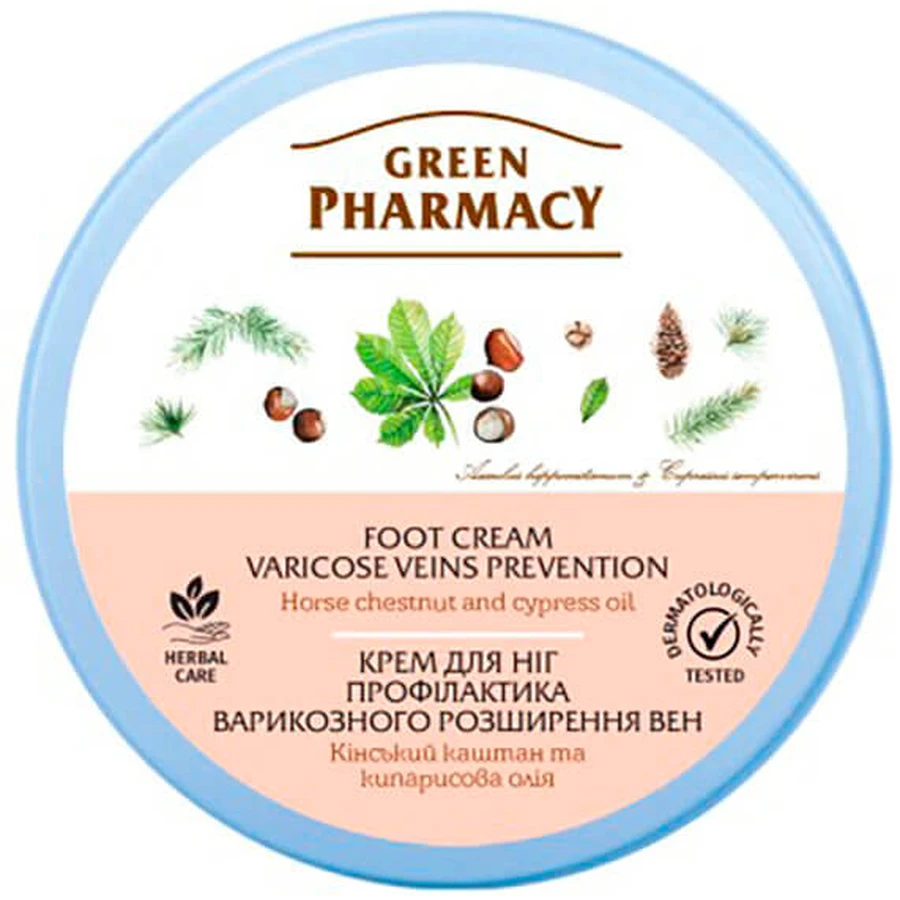 Крем для ног Green Pharmacy Профилактика варикозного расширения вен 300 мл: цены и характеристики