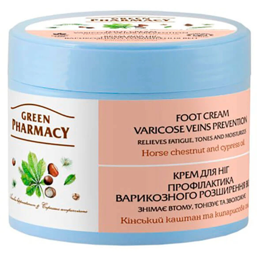 Крем для ног Green Pharmacy Профилактика варикозного расширения вен 300 мл: цены и характеристики