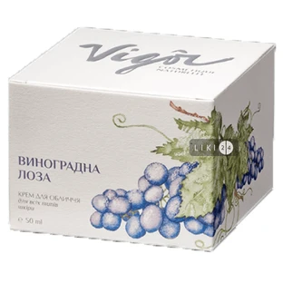 Крем для обличчя Vigor Виноградна лоза зволожуючий, 50 мл
