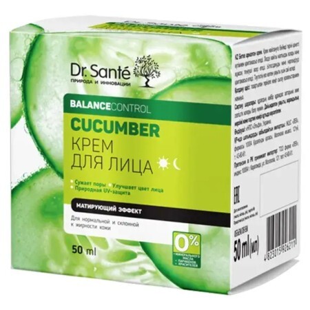 Крем для обличчя Dr. Sante Cucumber, 50 мл