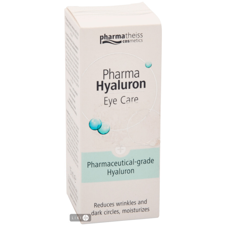Крем-догляд Pharma Hyaluron за шкірою навколо очей 15 мл: ціни та характеристики
