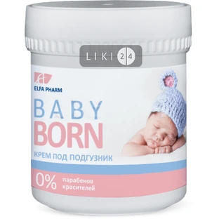 Детский крем Elfa Pharm Babyborn защитный под подгузник, 100 мл