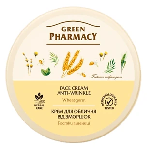 Крем для лица Green Pharmacy Против морщин с ростками пшеницы, 200 мл