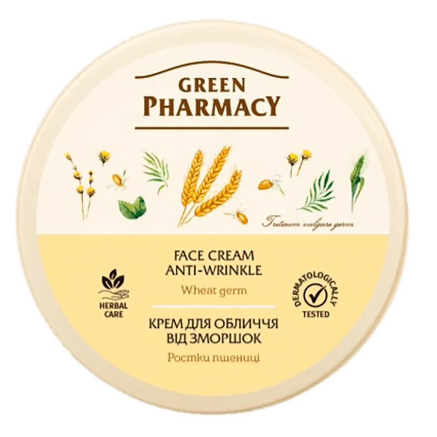 Крем для лица Green Pharmacy Против морщин с ростками пшеницы, 200 мл: цены и характеристики