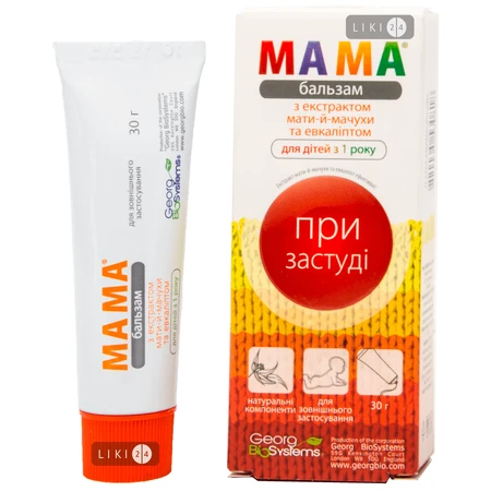 Мама-бальзам Georg BioSystem с экстрактом мать-и-мачехи 30 г, для детей: цены и характеристики