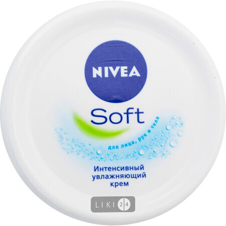 Крем Nivea Soft интенсивно увлажняющий для лица, рук и тела с маслом жожоба и витамином Е 200 мл