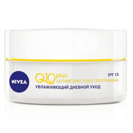 Крем для обличчя Nivea Q10 + денний зволожуючий антивіковий проти зморшок 50 мл: ціни та характеристики
