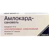 Амлокард-сановель табл. 10 мг блістер №30